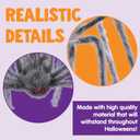JOYIN 2 Pack 5 Ft Halloween Outdoor Decorations Hairy Gray Spider, Scary Fake Giant Large Spider Haunted House Props, Halloween Lawn Porch Yard Garden Tree Decorations Party Indoor Decor