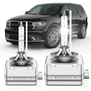 Fit for Dodge Durango RT SRT GT SXT Sport 2014-2020 D3S HID Xenon Headlight Bulbs, 350% Brightness, High Low Beam Light Bulb, 6000K White, Plug and Play, Pack of 2