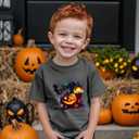 Pumpkin Shirt Toddler Halloween Shirt for Kids Boys Girls Halloween T-Shirts Ghost Clothes Short Sleeve Cotton Tee 2T-8Y