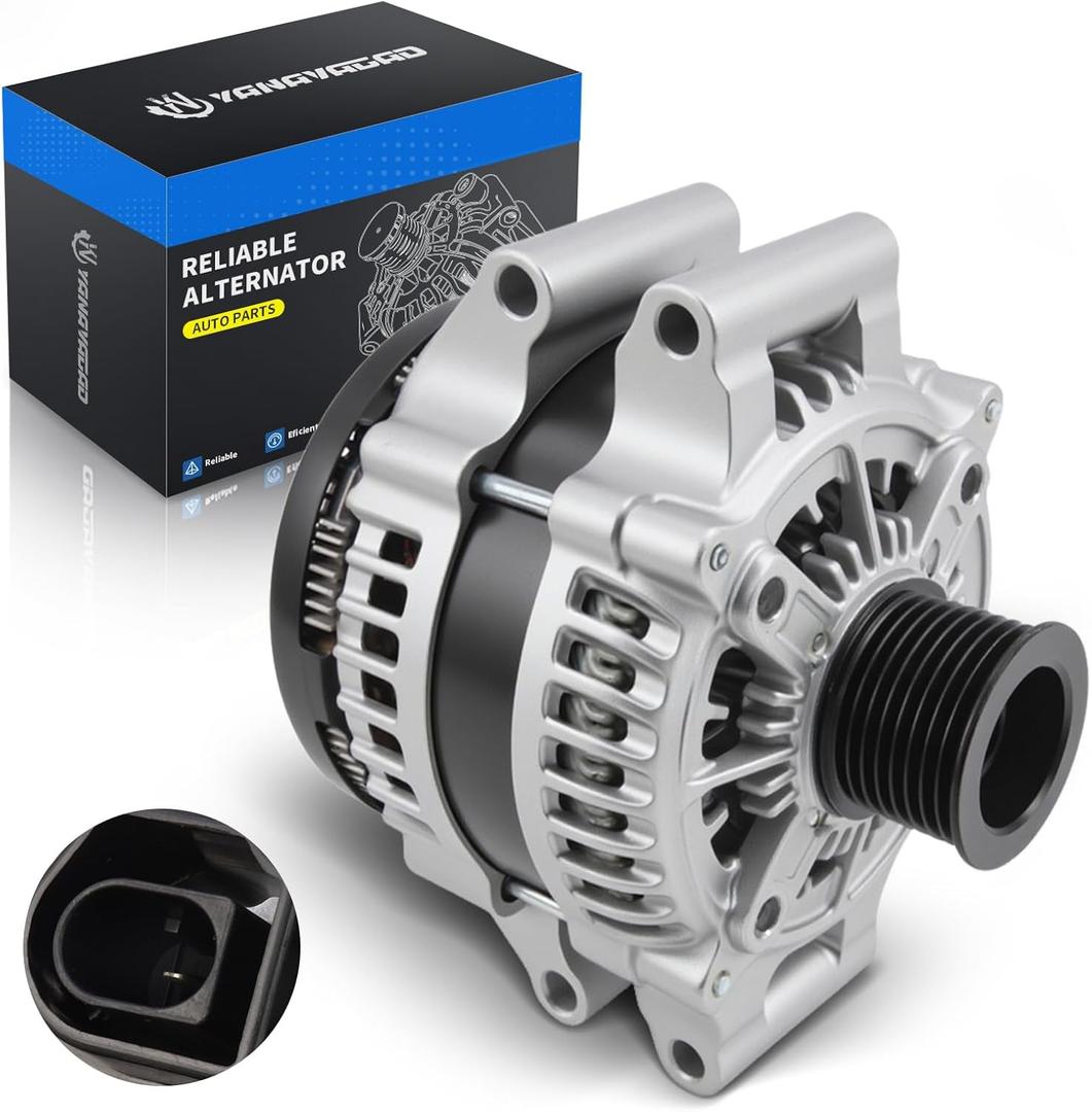 Alternator for BMW 335i 435i 535i 640i 740i M235i X3 X4 X5 X6 3.0L L6, F01 F02 F04 F06 F07 F10 F12 F15 F16 F18 F22 F23 F25 F26 F30 F32-F36 2012-2019, Replaces 11712N 12317616119 12317616121