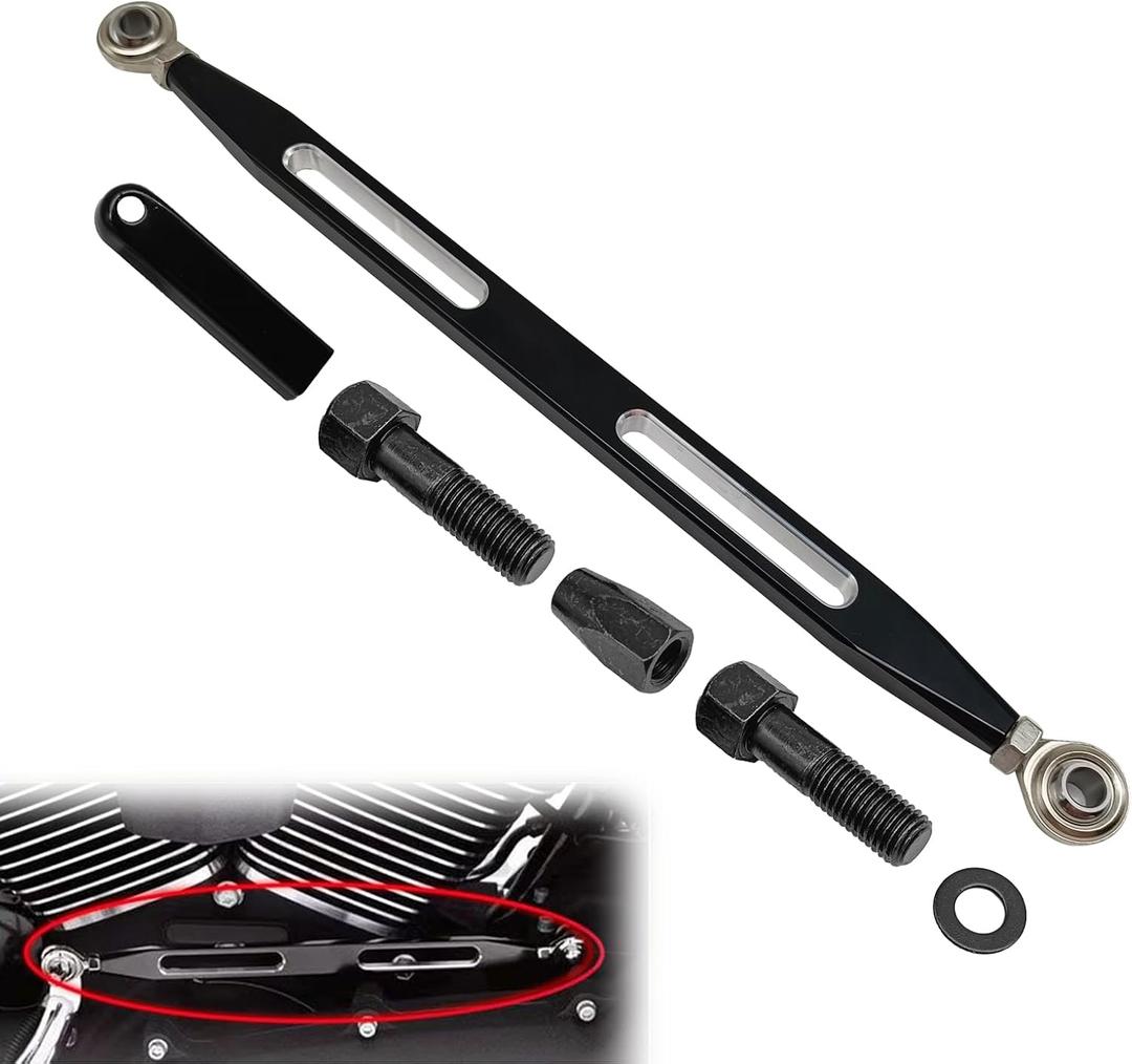 stymart Shift Linkage Gear Shifter Compatible with Harley Softail Dyna Street Glide Touring Road King 1980-2024(Black)