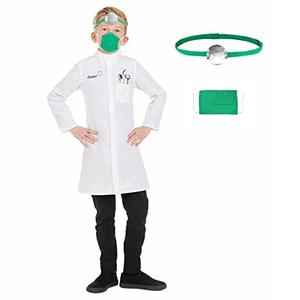 fun shack Kids Dentist Costume, Dentist Outfit for Boys and Girls, Fun Dental Role Play Dress-Up for Children, Small