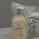 Aveeno Baby Daily Moisture Body Wash & Shampoo with Oat Extract, Hypoallergenic, Tear-Free, No Added Parabens, pH-Balanced Formula for Sensitive Hair & Skin, Baby Essentials, 33 fl oz