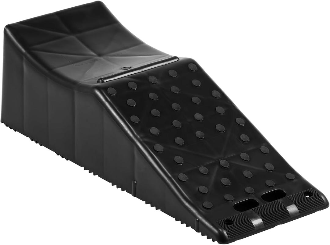 VEVOR 1Piece Vehicle Ramp 20000 lbs/9 Ton Capacity Car Service Ramp, Effortlessly Lift 5.5" High, Durable Nonslip & Portable, for Routine Tire Replacement Repairs, Work with Tandem Wheel Vehicles