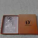 Dochais 4PCS 18G Nose Rings Hoops, Surgical Steel Earrings Tragus Septum Piercing CZ Clicker Ring, Hinged Segment Conch Lip Cartilage Double Hoops 8mm 10mm For Women Men