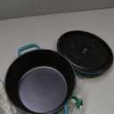 Staub Cast Iron 4-qt Round Cocotte - Turquoise, Made in France