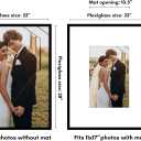 Americanflat 22x28 Poster Frame - Matted to 11x17 - Slim Molding - Black, 22x28 with 11x17 Mat