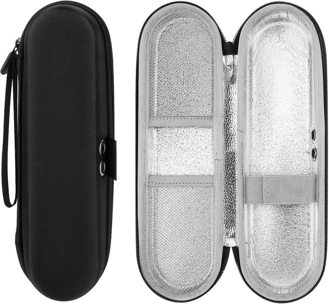 Linkidea Electric Toothbrush Travel Case with Ventilation, Compact Hard Shell Toothpaste/ Electronic Brush Protective Storage Bag, Compatible with Oral-B iO Series, Philip Sonicare