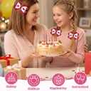 2 x 2 Pack Valentine Glitter Bow Hair Clips for Women, 3.542.56 Inch Heart Pattern Hair Bows Clips, Sparkly Pink Hair Barrettes for Daily Wear, Party Decor (Red)