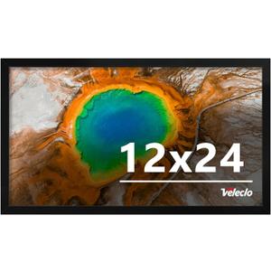 12x24 Picture Frame for Wall Display, 12x24 Black Picture Frame with Shatter Resistant Plexiglass, Stable and Sturdy 12 x 24 Poster Frame for Wall Display, Handpicked Gift Collection, 1 Pack