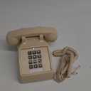 Sangyn Classic Vintage Cord Phones for Landline Old Telephone with Mechanical Ringer Volume Control Retro Analog Desk Phone for Home House School, Beige