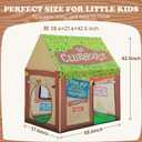 SweHouse Kids Play Tent Indoor: Clubhouse Tent for Toddler with Roll-up Door & Windows Playhouse - Boy Girl Tent Outdoor Birthday Gifts Toys, Large