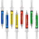 40PCS Syringe Ballpoint Pen Assorted Colors Syringe Shape Pen Novelty Pen for Nurses,Imaginary Doctor Play,Nursing Student Party Favor Gifts