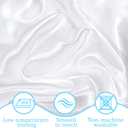 White Satin Tablecloth - Wedding Table Cloths Bow DIY 90x90 in Table Cloth for Christmas Bridal Shower Birthday Party Baby Shower Decorations-1Pack