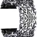 VIQIV Bracelet Band Compatible with Apple Watch 38mm 40mm 41mm 42mm 44mm 45mm 49mm iWatch Series SE/9/8/7/6/5/4/3/2 Ultra for Women Unique Metal Dressy Stretchy Wristbands Strap Jewelry Bangle