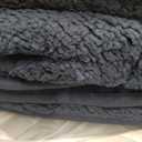 Cottonblue Weighted Blanket 20lbs 60x80 Inches, Navy Blue ​Sherpa Blanket Throw Sofa Bedding Heavy Blanket for Adults, Soft Cozy Fleece Blanket On Queen Bed, Plush Fleece Minky 20 lb Weighted Blanket