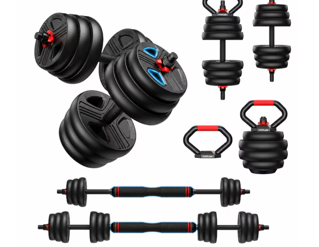 Adjustable Dumbbells,45lbs(22.5lb pair)
 Free Weight Set with Connector,5 in1 Dumbbells Set Used as Barbell,Kettlebells, Push up Stand, Fitness Exercises for Home Gym Suitable Men/Women