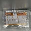 46pcs Brass Compression Tube Pipe Fittings Assortment Kit,1/8" 3/16" 1/4" 5/16" 3/8" 1/2" OD Compression Union Connector & Compression Sleeves Ferrules