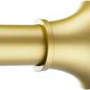 Adjustable Shower Curtain Rod 31-104 Inch, Never Rust Stainless Steel Gold Tension Rod, 1" Heavy Duty No-Drill for Bathroom, Kitchen & Closet