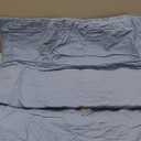 WINLIFE 100% Cotton Quilted Euro Sham Covers, 2 Pack Cotton 26'' x 26'' Pillow Covers, Soft and Breathable Euro Shams, Square Pillow Shams, Mineral Blue