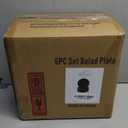 AmorArc Ceramic Plates Set of 6, Matte Glaze 8.0 Inch Dishes Set for Kitchen, Dessert,Salad,Appetizer, Small Dinner Plates, Microwave & Dishwasher Safe, Scratch Resistant, Matte Black