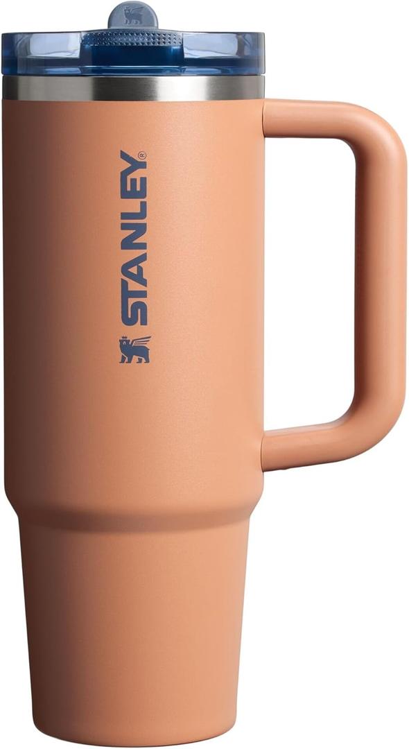 STANLEY Quencher ProTour Flip Straw Tumbler with Leakproof Lid 30 oz | Built-In Straw and Handle | Cup Holder Compatible for Travel | Insulated Stainless Steel Cup | BPA-Free | Toast VRT