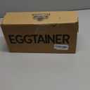 18 Egg Dispenser for Refrigerator  Durable Organizer with Wooden Lid, Space-Saving Egg Storage Bin for Freshness, Kitchen Organization, Easy Access & Stylish Design