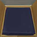 sancua Square Tablecloth - 60 x 60 Inch - Water Resistant Spill Proof Washable Polyester Table Cloth, Decorative Fabric Table Cover for Dining Tables, Buffet Parties and Camping, Navy