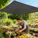 Shade-Cloth 85-90% for Garden Plants 7x7 FT, Black Sun-Block Shade Cover Mesh Tarp with Grommets Sun Shade Canopy for Outdoor Pergola Patio Flower Lawn Kennel Chicken Coop