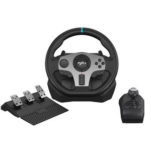 PXN V9 Gaming Steering Wheel With Pedals and Shifter 270/900 Dual-Motor Feedback Driving gaming Racing Wheel for PC,PS4,PS3,Xbox One, Xbox Series X/S,N-Switch