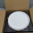 Kanwone 3 Tiered Serving Stand with White Porcelain Plates, 10" Round Tray, Dessert Table Display Set, Gold Metal Stand, Versatile & Durable