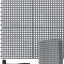 8 Pack Drainage Tiles Modular Interlocking Floor Tiles with 1 Pc Plastic Hammer 12" x 12" Cushion Mat Non Slip Rubber Floor mat with Holes for Pool Bathroom Deck Kitchen Patio (Gray) (Grey)