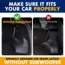 Premium Cargo Liner for Kia Sportage X Pro SX Prestige Hybrid 2023-2025 Without Subwoofer - 100% Protection - Custom Fit Car Trunk Mat - Black Cargo Mat - 3D Shaped Laser Measured Trunk Liners