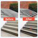 10Ft Stair Nosing Stair Edge Trim, Stair Nose, Non-Slip Self Adhesive Stair Edge Protector Suitable for Indoor/Outdoor Stairs (Black)