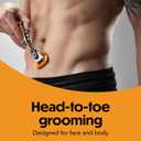 BIC Flex 5 Trim and Shave Trimmer Refills, 8 Trimmer Refills, Travel Essentials for Spring Break (1 Count (Pack of 8))