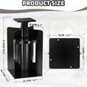 In-Ground Umbrella Base, 2200lbs Capability In-Ground Umbrella Holder, Outdoor Umbrella Stand for Offset Cantilever Umbrellas, Six-Blade