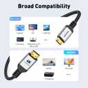 2 x UANTIN Mini HDMI to HDMI Cable 10FT, 4K 60Hz High-Speed Mini HDMI to HDMI 2.0 Braided Cord, 18Gbps Compatible with Camera, Camcorder, Tablet and Graphics/Video Card, Laptop, Raspberry Pi Zero W