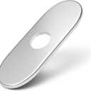 6 Inch Chrome Sink Hole Cover, Greenspring 4" Hole Cover Deck Plate, Round Bathroom Faucet Deck Plate, Faucet Escutcheon for Bathroom or Kitchen Vanity Sink Faucets Stainless Steel