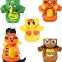 Weewooday 4 Pieces Winter Dog Clothes Pet Dog Hoodie Puppy Coat Fleece Dogs Sweaters with Hat Chihuahua Cartoon Sweatshirts Costume Outfit for Small Large Dogs Cats (XS(Body Length:7.9 Chest:11.8))