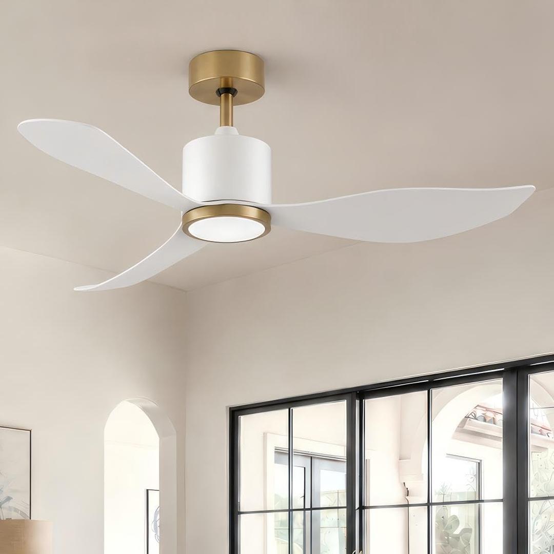 GREENEVER 52 Inch Ceiling Fan with Lights, Remote Control, DC & High CFM