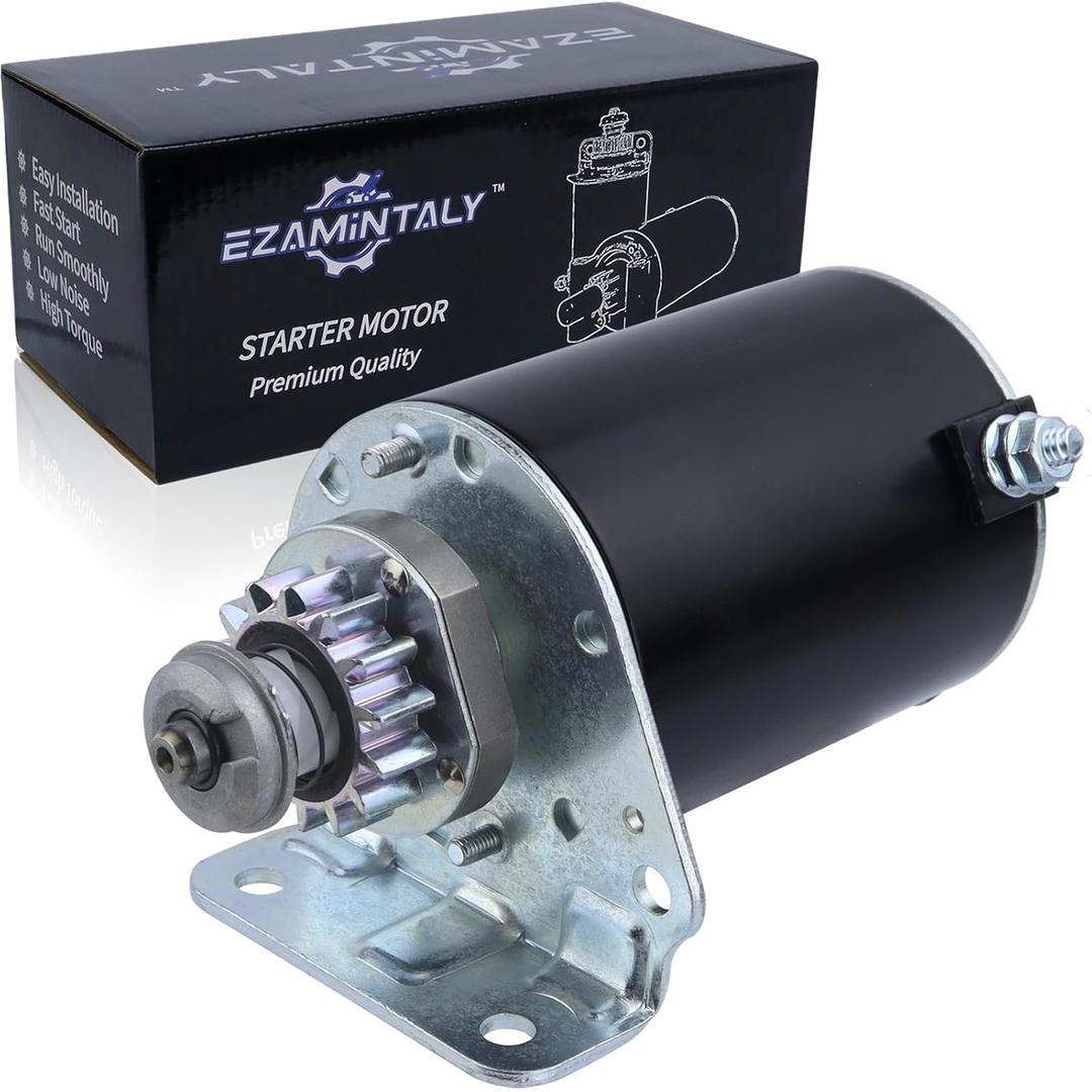 Starter Replacement for Briggs and Stratton 14.5 16 16.5 17 17.5 18 18.5 19.5 HP 14 Tooth Steel Gear for Cub Cadet John Deere E100 110 D100 Toro, 593934 693551 LG693551 SE501848