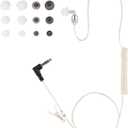 Tubeless Covert 1 Pin 3.5mm Listen Only Earpiece| 31-45IN Adjustable | FBI-Certified | Motorola/Kenwood Compatible | Clear Stealth (Yellow)