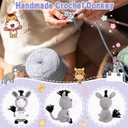 2 x JoycuFF Funny Donkey Sister Gift Birthday, Graduation Gifts for Her Soul Sisters Friend Gifts for Women Presents, Easter Basket Stuffers, Handmade Emotional Positive Crochet Donkey