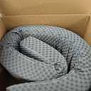 Headboard Bed Gap Filler, High Density Foam Mattress Extender Pillow, Removable, Gray, 78"x4"x12", 78x4x12in