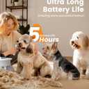 oneisall Dog Grooming Clippers for Thick Heavy Coats,Low Noise Cordless Dog Grooming Kit with Metal Blades, All Stainless Steel, 2 Speeds