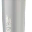 BlenderBottle Classic V2 Shaker Bottle Perfect for Protein Shakes and Pre Workout, 32-Ounce, Pebble Grey