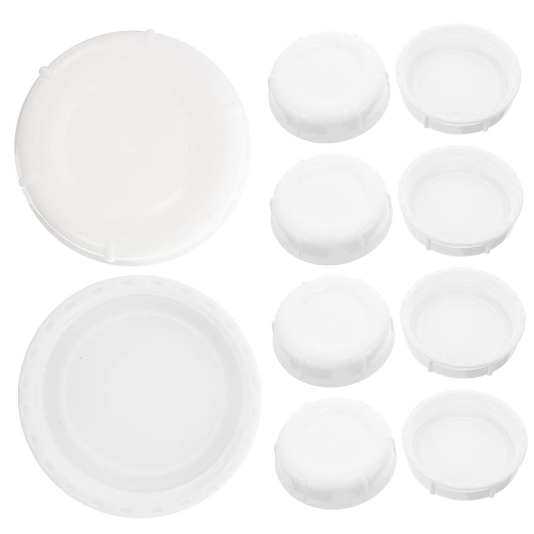 Milisten 10pcs Baby Bottle Caps Milk Bottle Lids Leakproof Sealer Plastic Screw Caps Replacement Lids for Travel Accessory Set