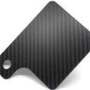 Carbon Fiber Universal Motorcycle Inspection Tag Sticker Renewal License Plate 3.5 * 3.5 inch