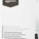 Amazon Basics Multipurpose Copy Printer Paper, 8.5 x 11 Inches , 20 lb, 1 Ream, (500 Sheets), 96 Bright, White