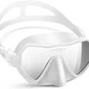 Swim Goggles with Nose Cover for Adults, Wide View Diving Mask for Men Women Youth, Leak-Proof Swimming Goggles